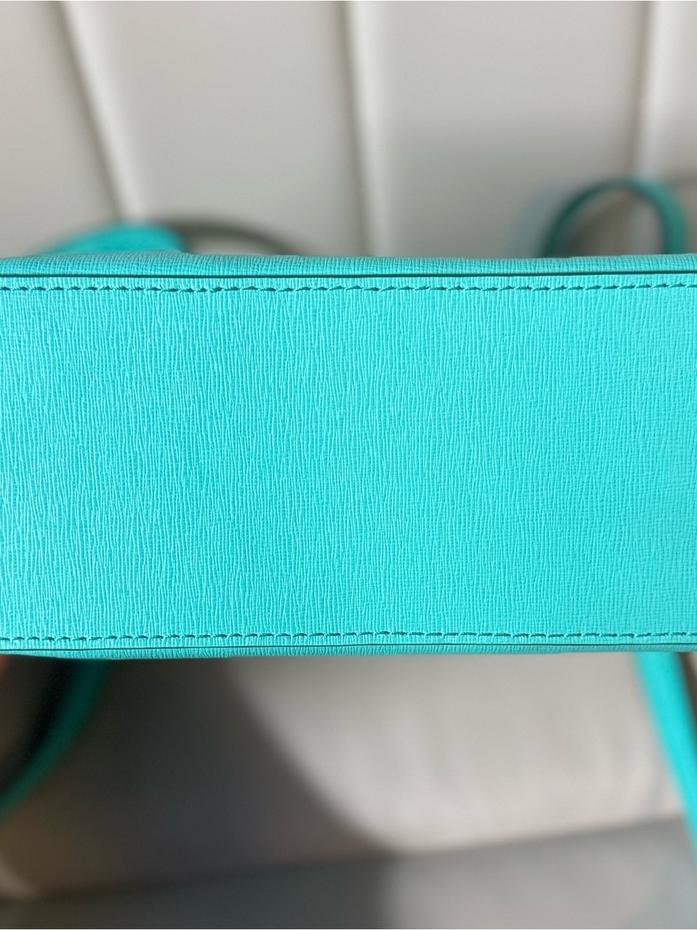 Dooney & Bourke Turquoise Leather Shoulder Bag - Picture 6 of 6